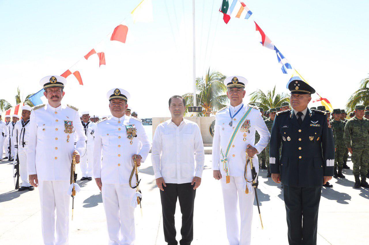 Ratifica Gobernador Mauricio Vila Dosal compromiso de mantener colaboración  con autoridades federales, militares y navales
