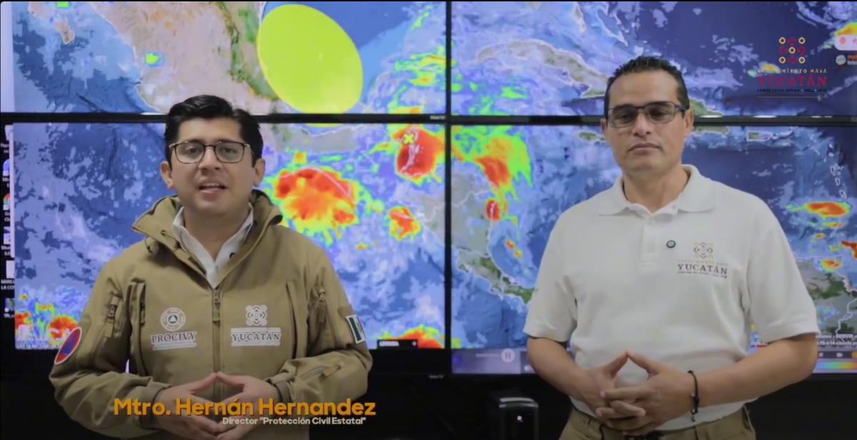 Continuarán las lluvias intensas en Yucatán.