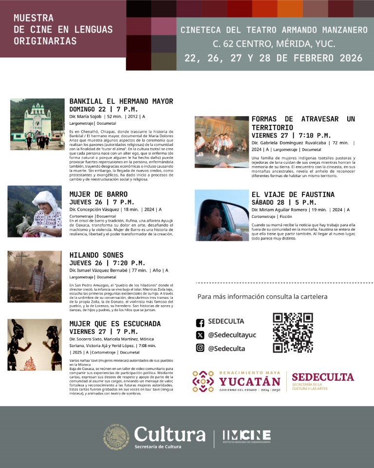 Sedeculta promueve lenguas originarias a través del cine