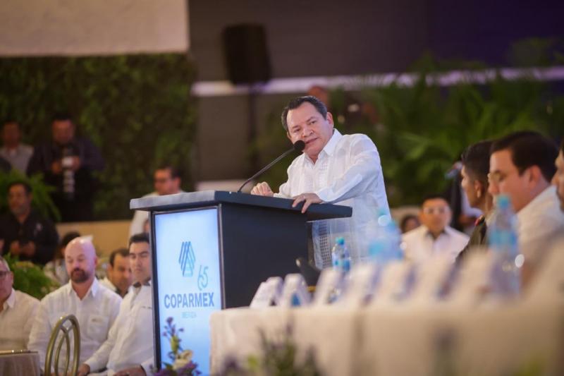 Ante empresarios, Gobernador Joaquín Díaz Mena fija postura sobre Reforma Electoral y convoca a construir el mejor Yucatán