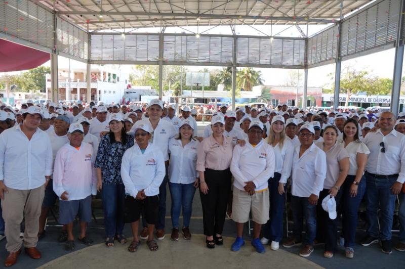 Llenan de color Chuburná Puerto con el programa Pintemos Juntos