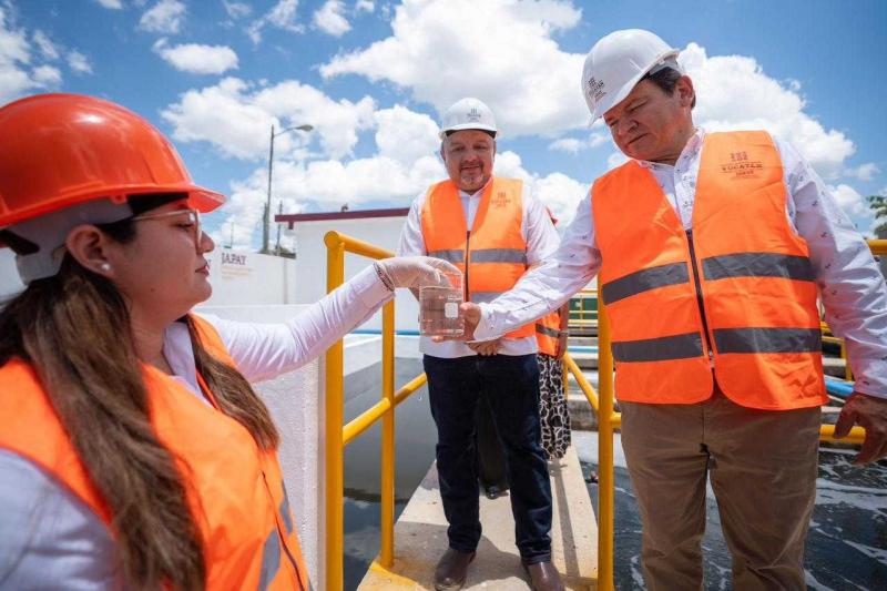 Rehabilita Gobierno del Estado planta de tratamiento de aguas residuales en Mérida