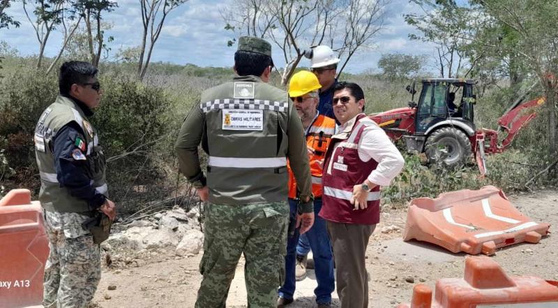 Atienden y controlan fuga de gas en la carretera Mérida–Tetiz