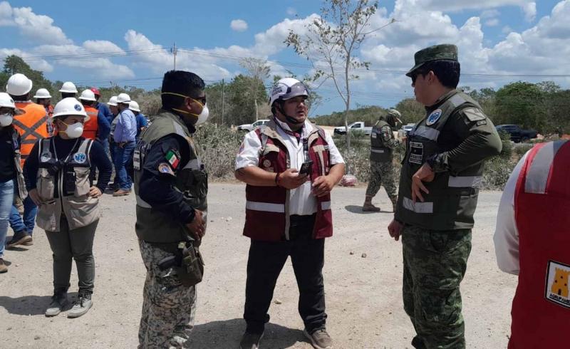Atienden y controlan fuga de gas en la carretera Mérida–Tetiz