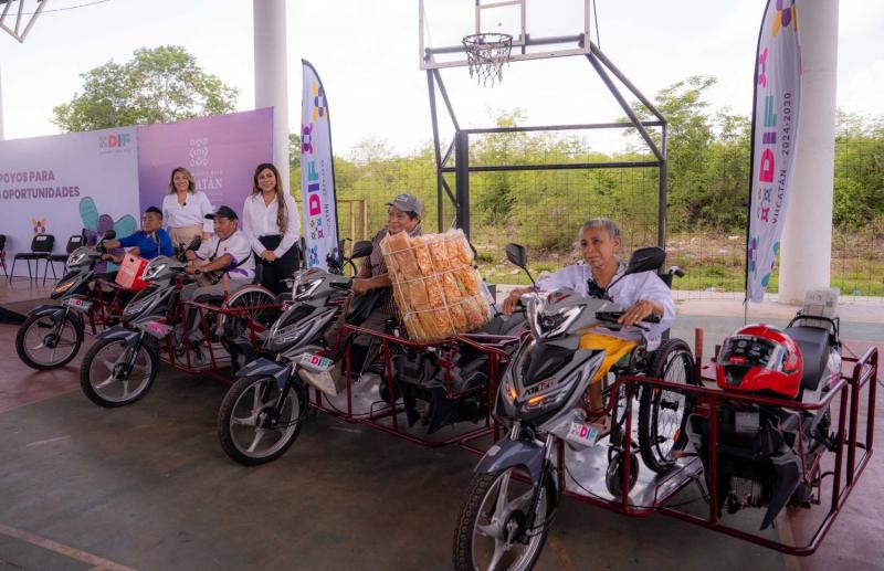 Entrega DIF Yucatán apoyos que fortalecen autonomía de personas con discapacidad en el oriente del estado