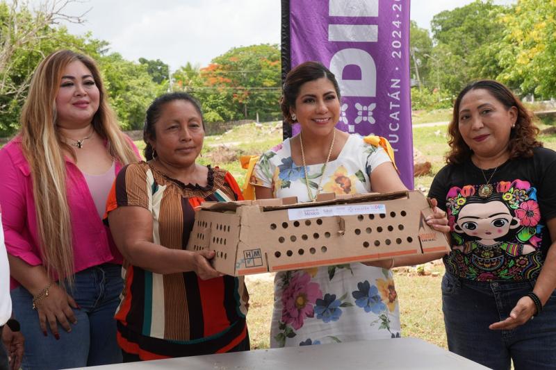 DIF Yucatán impulsa seguridad alimentaria con proyectos productivos en comunidades de Muna y Maxcanú