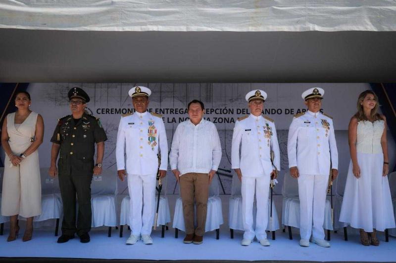 Novena Zona Naval renueva su mando para fortalecer coordinación en seguridad con Gobierno del Renacimiento Maya