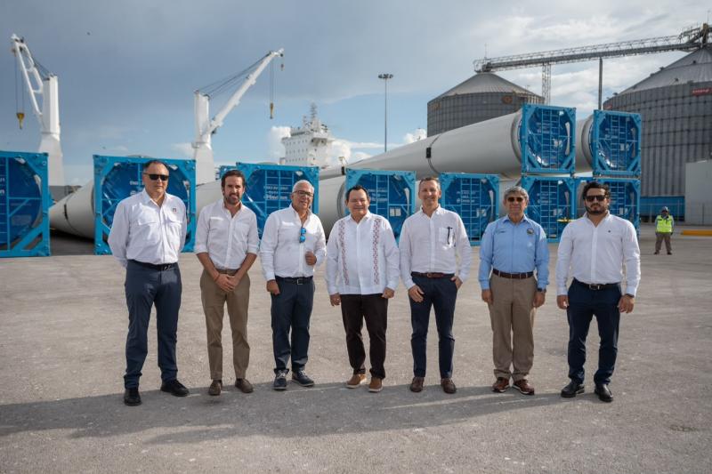 Arriban a Progreso componentes para el Parque Eólico Tizimín II, con inversión de 2,600 millones de pesos y mil empleos