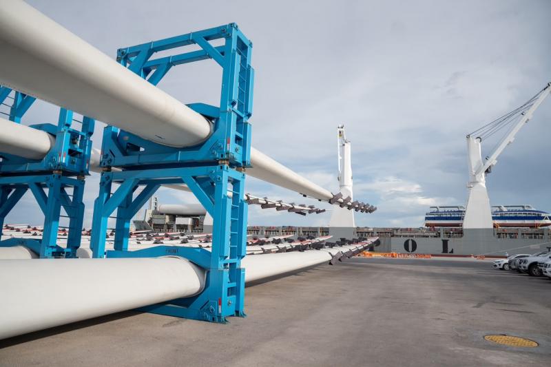 Arriban a Progreso componentes para el Parque Eólico Tizimín II, con inversión de 2,600 millones de pesos y mil empleos