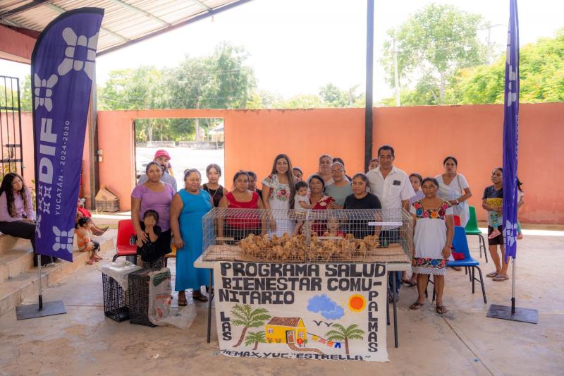 DIF Yucatán impulsa seguridad alimentaria de familias de Chemax