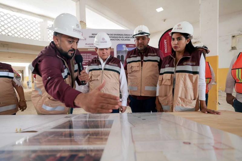 Renacimiento Maya transforma el mercado de Hoctún con inversión de 10.5 mdp en beneficio de más de seis mil habitantes