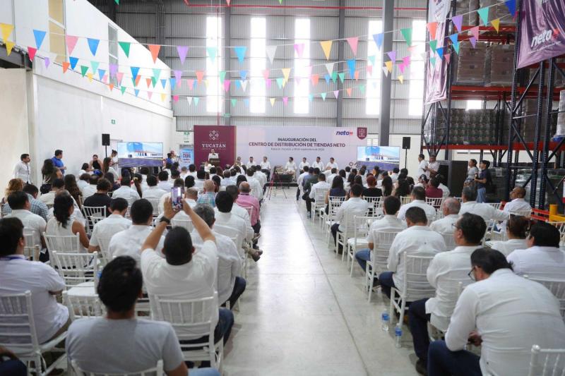Apertura de nuevo Cedis de Tiendas Neto consolida inversión que superará los mil millones de pesos en Yucatán