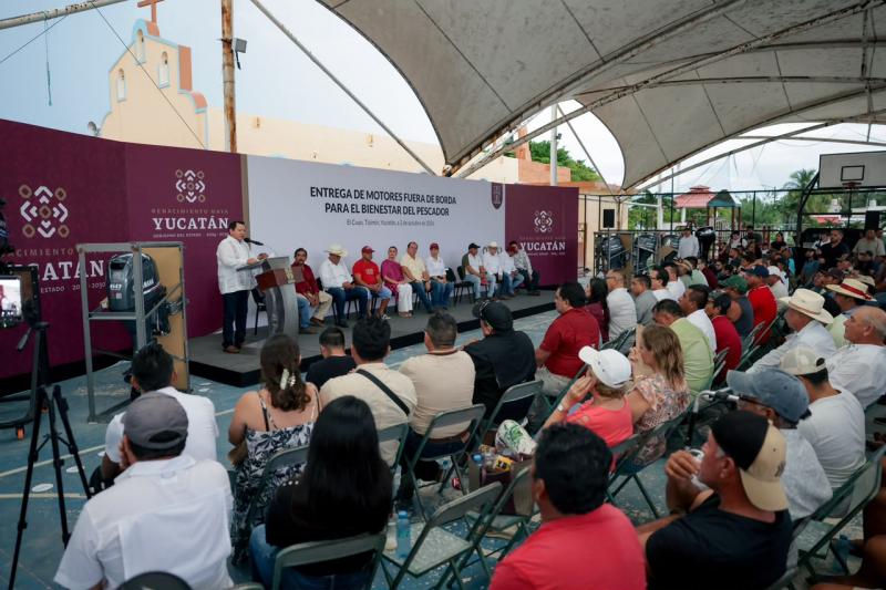 Renacimiento Maya respalda al sector pesquero con 20 millones de pesos para motores nuevos