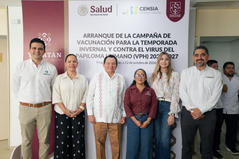 Díaz Mena arranca vacunación de invierno: un millón de dosis gratis en los 106 municipios