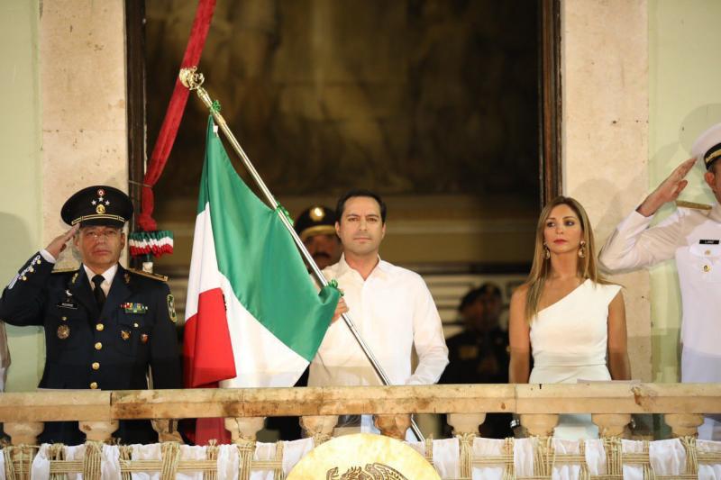 Encabeza el Gobernador Mauricio Vila Dosal ceremonia del Grito de Independencia en Yucatán