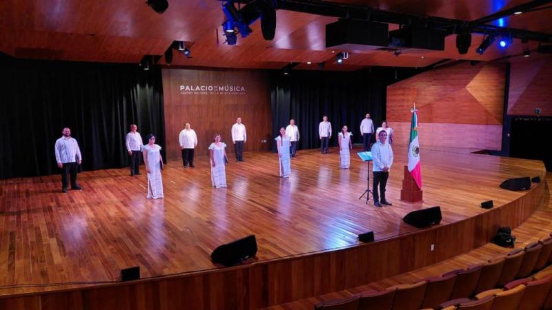 Coro de Cámara de Yucatán inmortaliza el Himno Nacional Mexicano en maya
