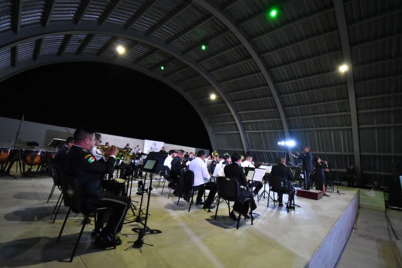 Bandas de Música de la X Región Militar y del Estado ofrecen concierto en Paseo Henequenes