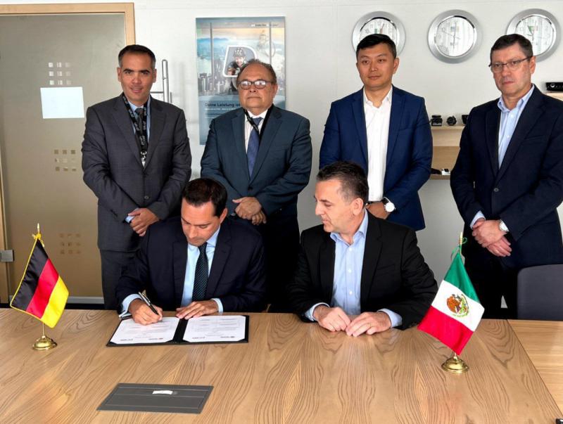 Gobernador Mauricio Vila Dosal concreta con empresa alemana Preh el establecimiento del Centro de Desarrollo de Ingeniería del Sureste de México que generará 300 empleos