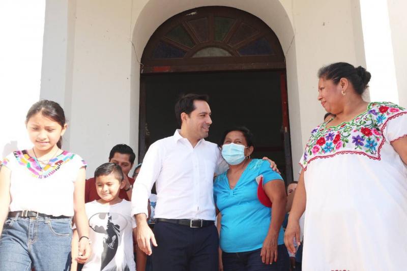 Habitantes de la comisaría de Xcunyá en Mérida, cuentan con un espacio mejorado y más seguro con la rehabilitación de la iglesia de San Juan Bautista