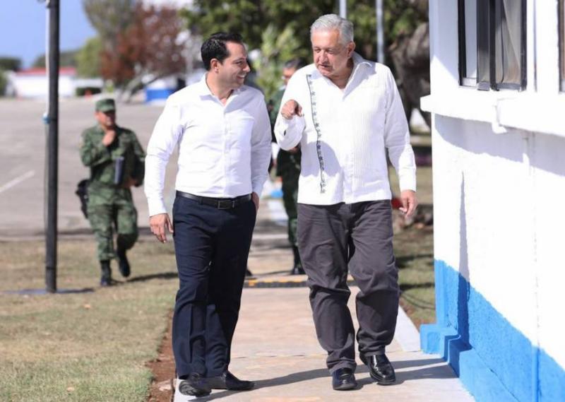 Mantienen coordinación por Yucatán y los yucatecos el Gobernador Mauricio Vila Dosal y el Presidente Andrés Manuel López Obrador