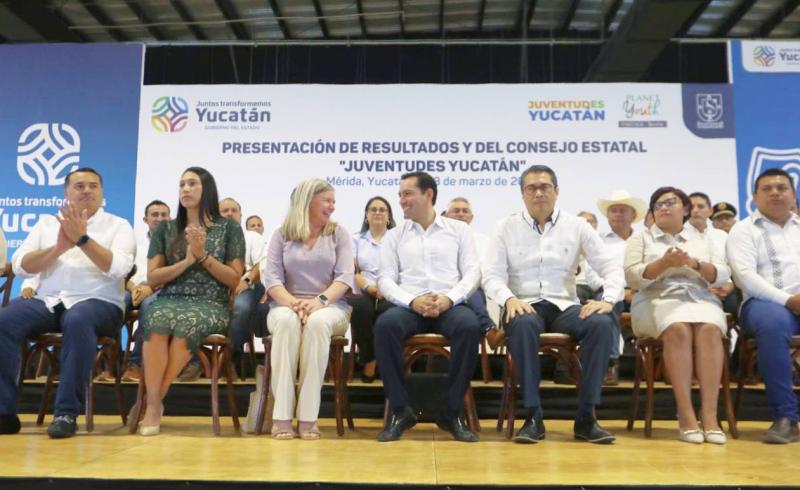 El Gobernador Mauricio Vila Dosal presenta el Consejo Estatal Juventudes Yucatán para que jóvenes puedan tener acceso a una vida sana y libre de adicciones