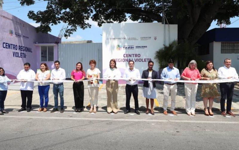 Inaugura el Gobernador Mauricio Vila Dosal la nueva sede del Centro Regional Violeta de Mérida