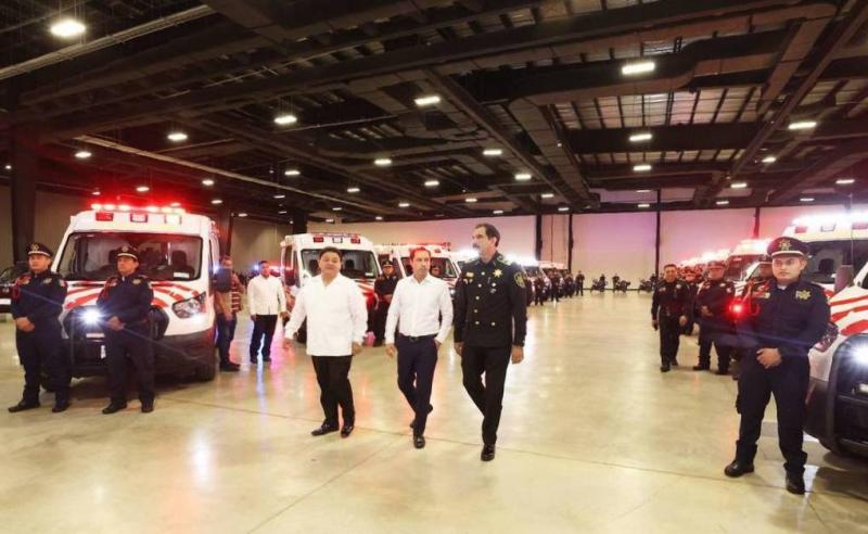 Gobierno de Mauricio Vila Dosal refuerza la seguridad de Yucatán con más patrullas en el interior del estado y ambulancias para reforzar labores de la SSP
