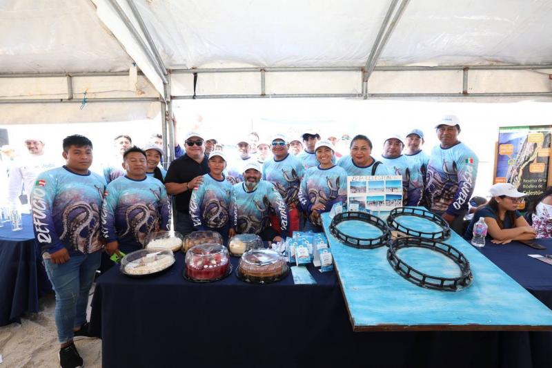 Arranca el Festival de la Veda en Celestún con grandes oportunidades para las y los pescadores de este puerto