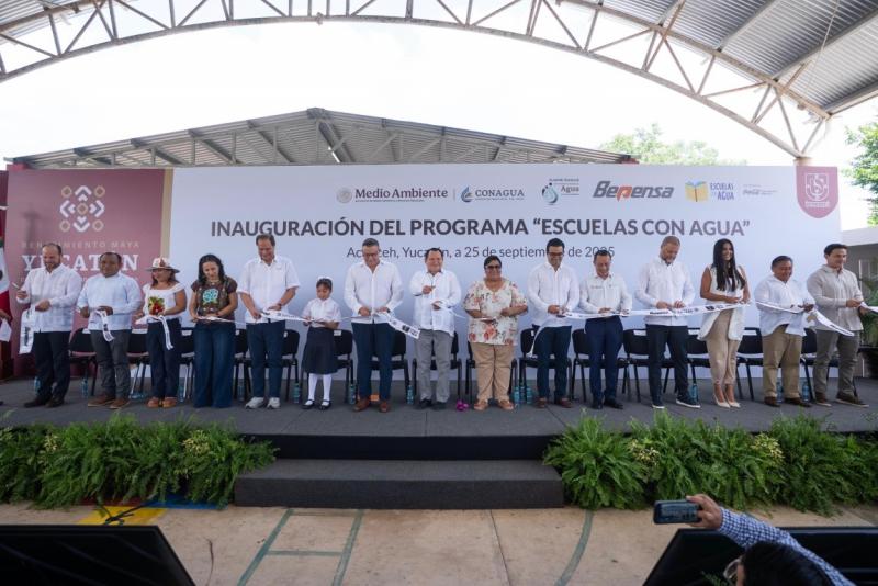 Inicia programa "Escuelas con Agua" para garantizar agua limpia en primarias de Yucatán