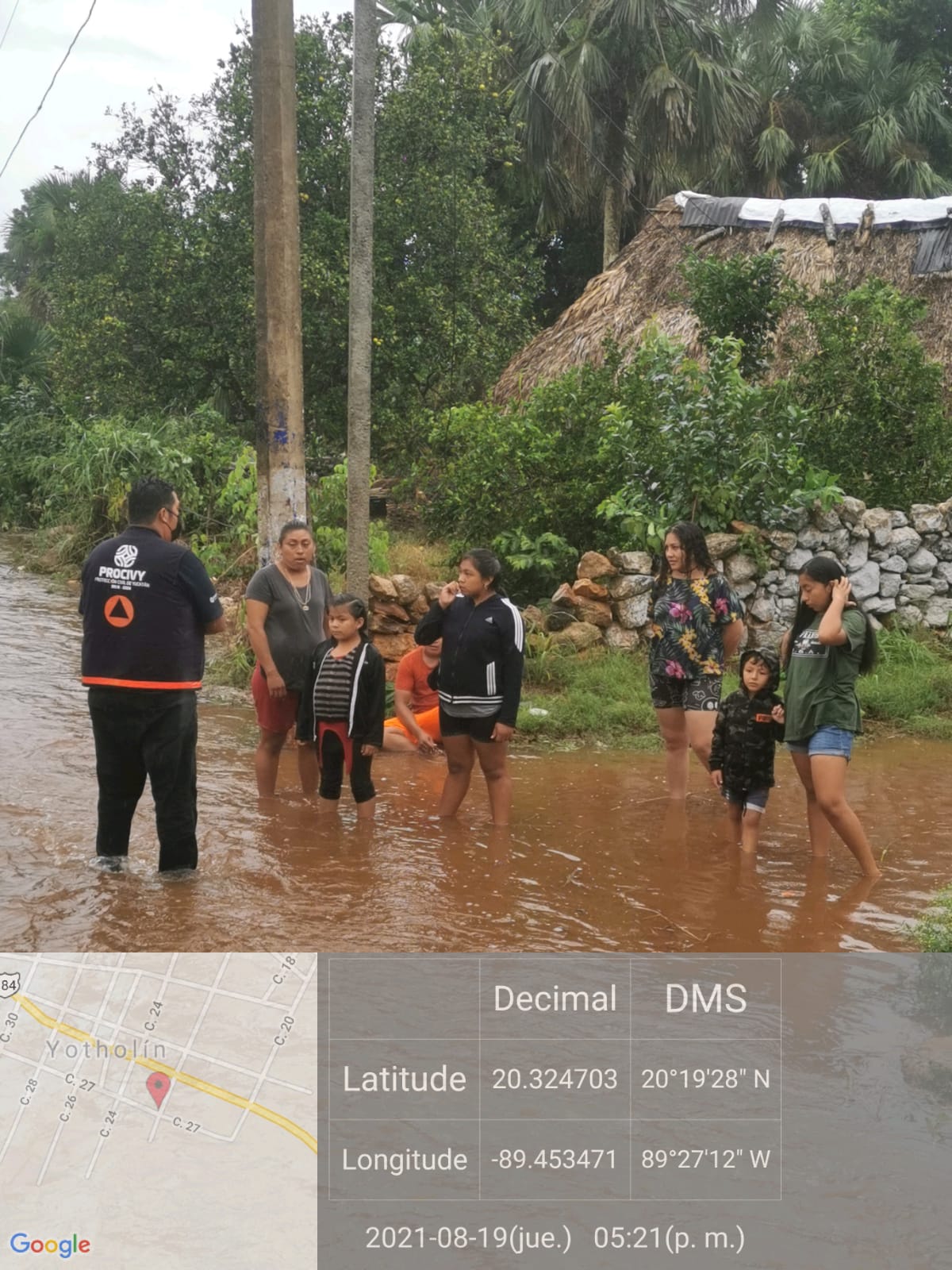 Yotholin presenta bajantes del cerro