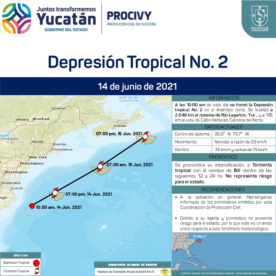 Se forma la DT 2 sin riesgo para Yucatán.