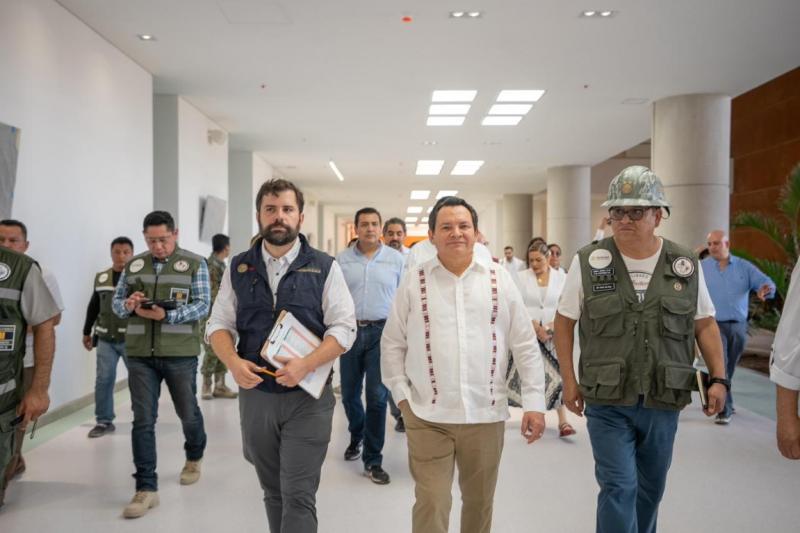 Supervisan avances del nuevo Hospital General IMSS-Bienestar "Dr. Agustín O’Horán"
