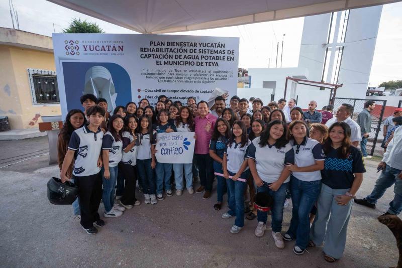 Invierten más de 2.3 millones en agua potable para Teya