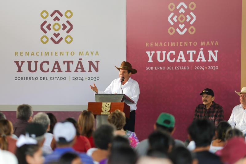 Gobierno del Estado refuerza infraestructura ganadera de Cenotillo