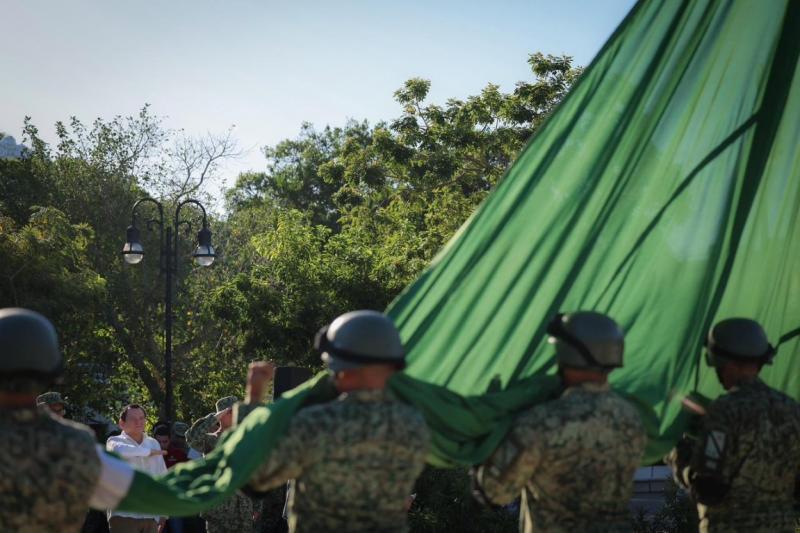 Gobierno del Estado conmemora mes del Ejército y de la Fuerza Aérea Mexicana