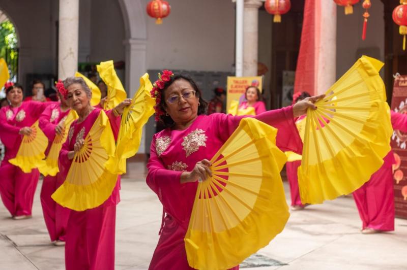 Celebran Año Nuevo Chino con actividades de bienestar para personas adultas mayores