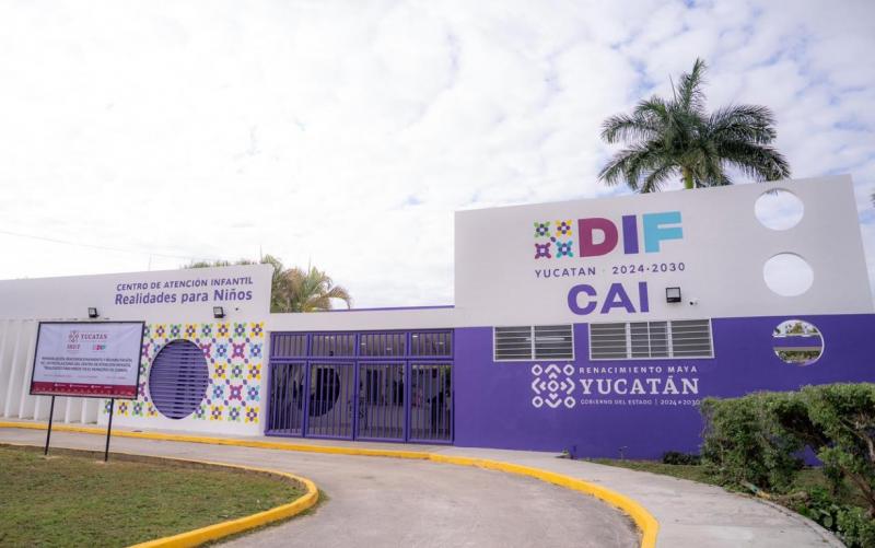 Más y mejores espacios para infancias de Conkal con reapertura del CAI Realidades para Niños