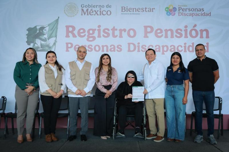 Inician en Yucatán las jornadas de registro para la Pensión para el Bienestar de las Personas con Discapacidad