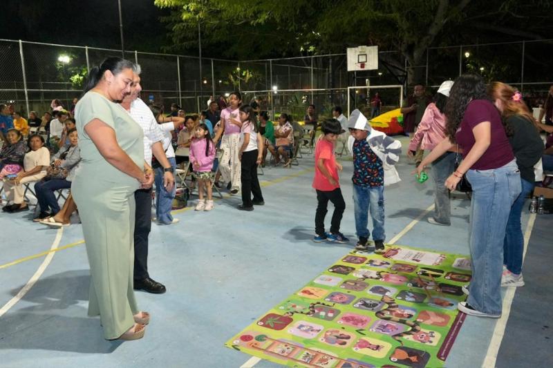 Instalan comité Aliados por la Comunidad en Cholul con Feria del Bienestar para las familias