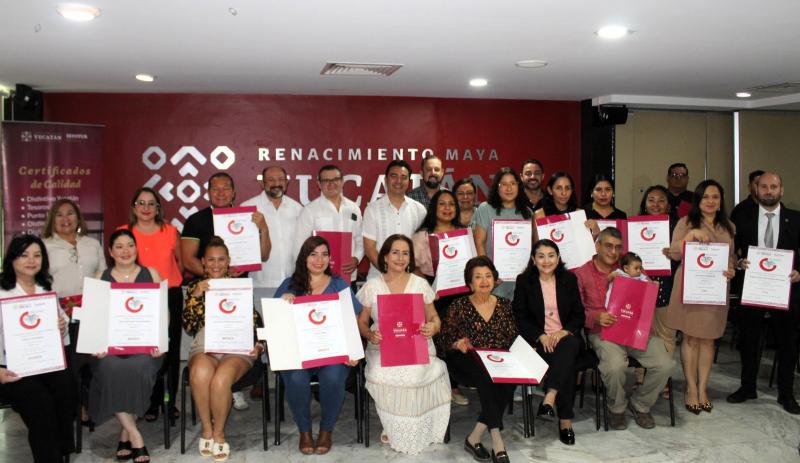 Reconocen a empresas turísticas por sus estándares de calidad