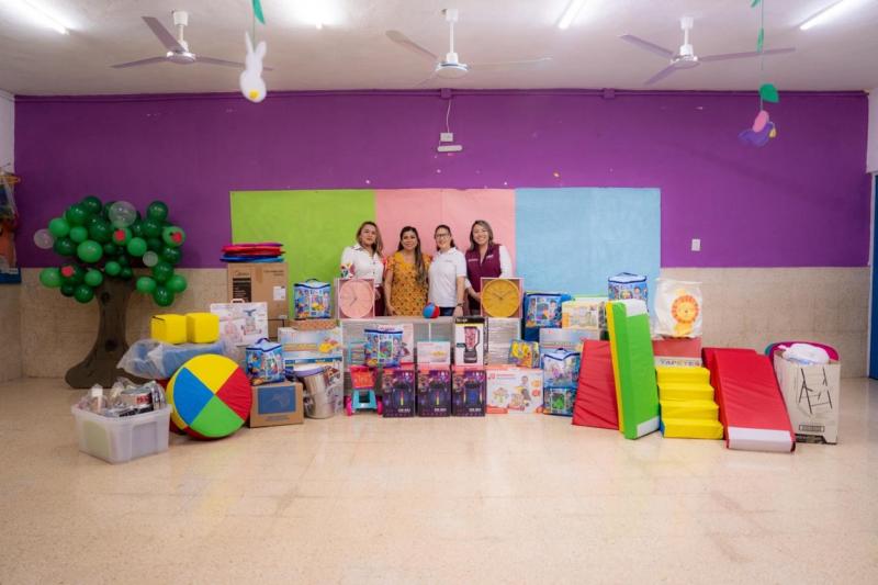 DIF Yucatán fortalece atención a la primera infancia con reequipamiento de Centros de Atención Infantil en Mérida