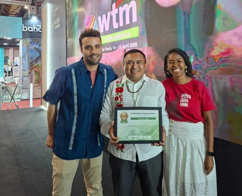 Organización Co’ox Mayab de Yucatán es galardonada en los Premios de Turismo Responsable WTM Latin America, en Brasil