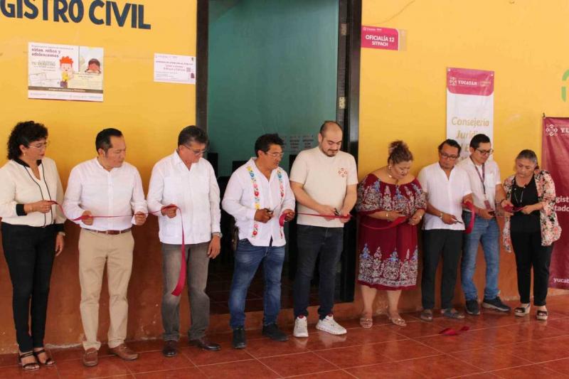 Reabre oficialía del Registro Civil en la comisaría de Sitpach