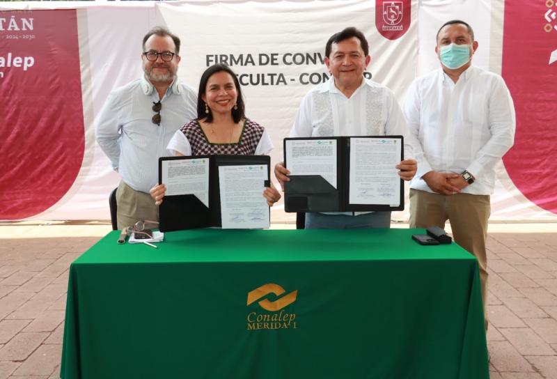 Sedeculta y Conalep tejen alianza por la cultura y la educación en Yucatán