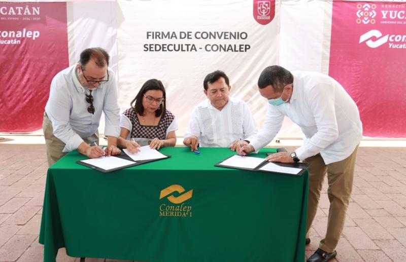 Sedeculta y Conalep tejen alianza por la cultura y la educación en Yucatán