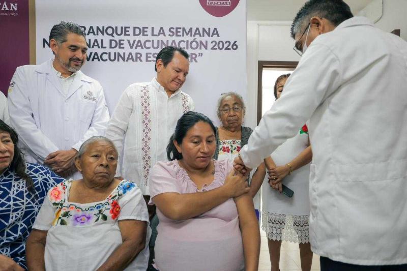 Inicia en Yucatán la Semana Nacional de Vacunación 2026 "Vacunar es Amar"