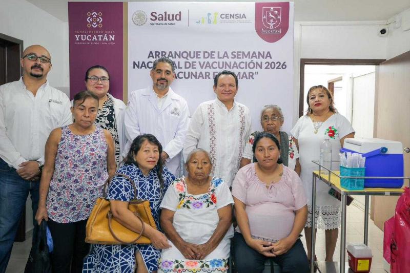 Inicia en Yucatán la Semana Nacional de Vacunación 2026 "Vacunar es Amar"