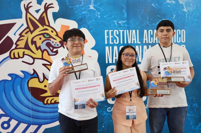Talento estudiantil del Cecytey sobresale en Festival Académico Nacional 2026