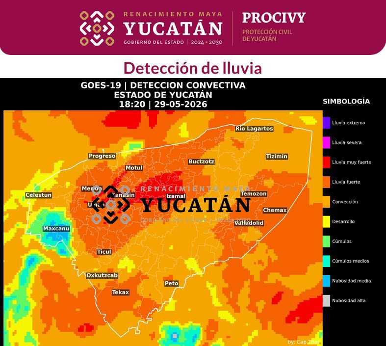Lluvias extraordinarias activan operativo permanente de monitoreo y atención en Yucatán