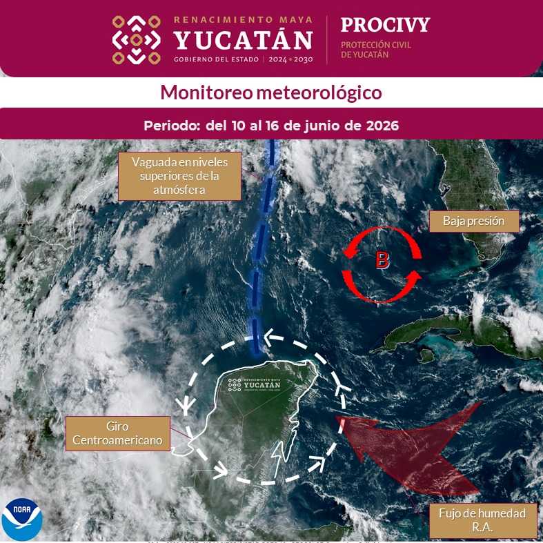 Procivy prevé incremento en el potencial de lluvias a partir del 10 de junio